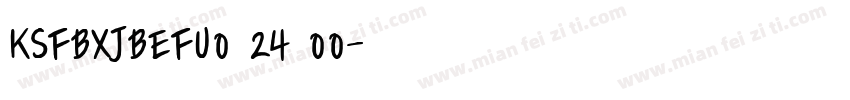 KSFBXJBEFU0 24 00字体转换